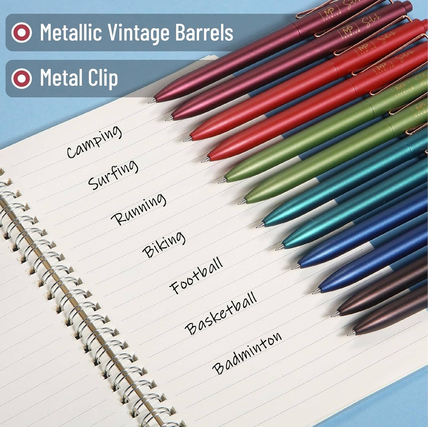 Mr. Pen Retractable Gel Pens - 12 Pack, Black Ink