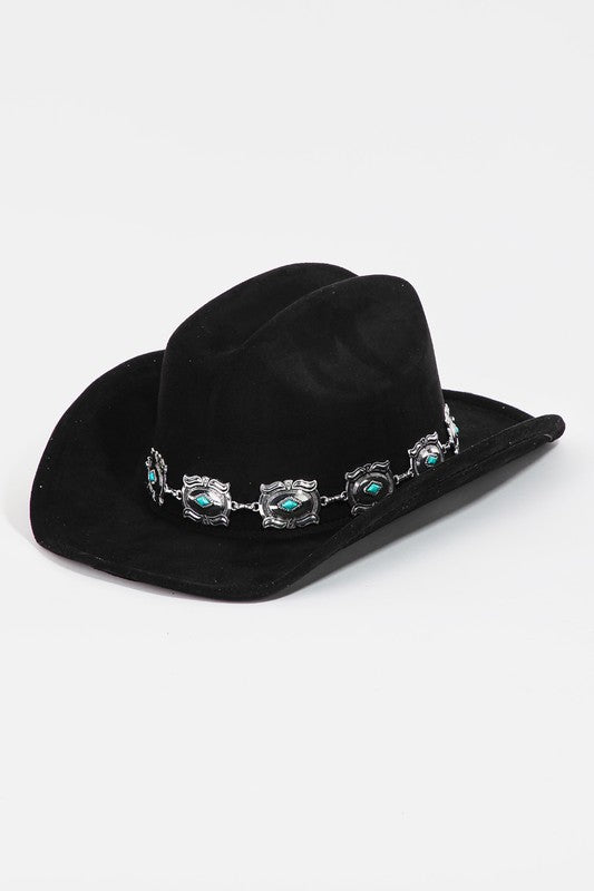 Concho Chain Cowboy Hat