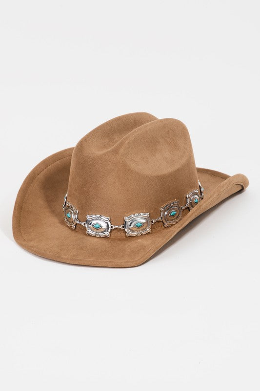 Concho Chain Cowboy Hat