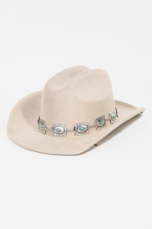 Concho Chain Cowboy Hat
