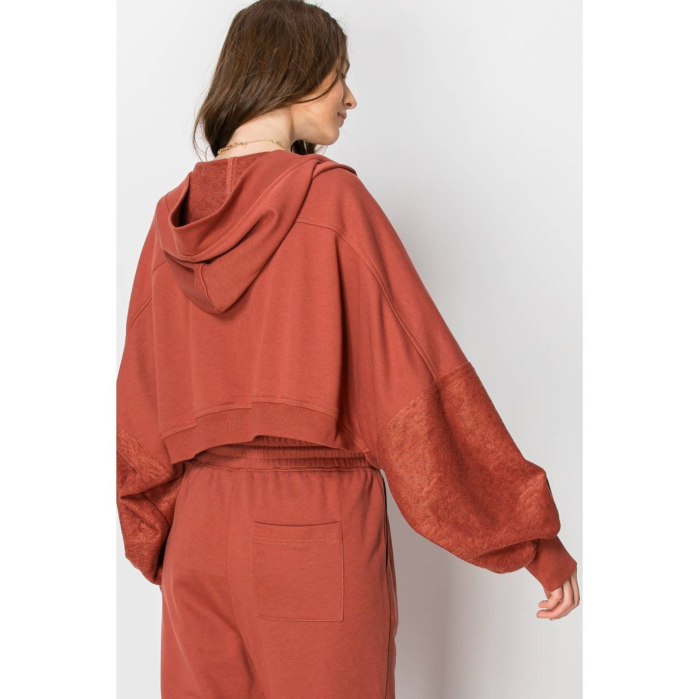 French Terry Hooded Bolero