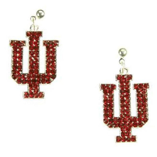 Indiana Hoosiers Crystal Earrings