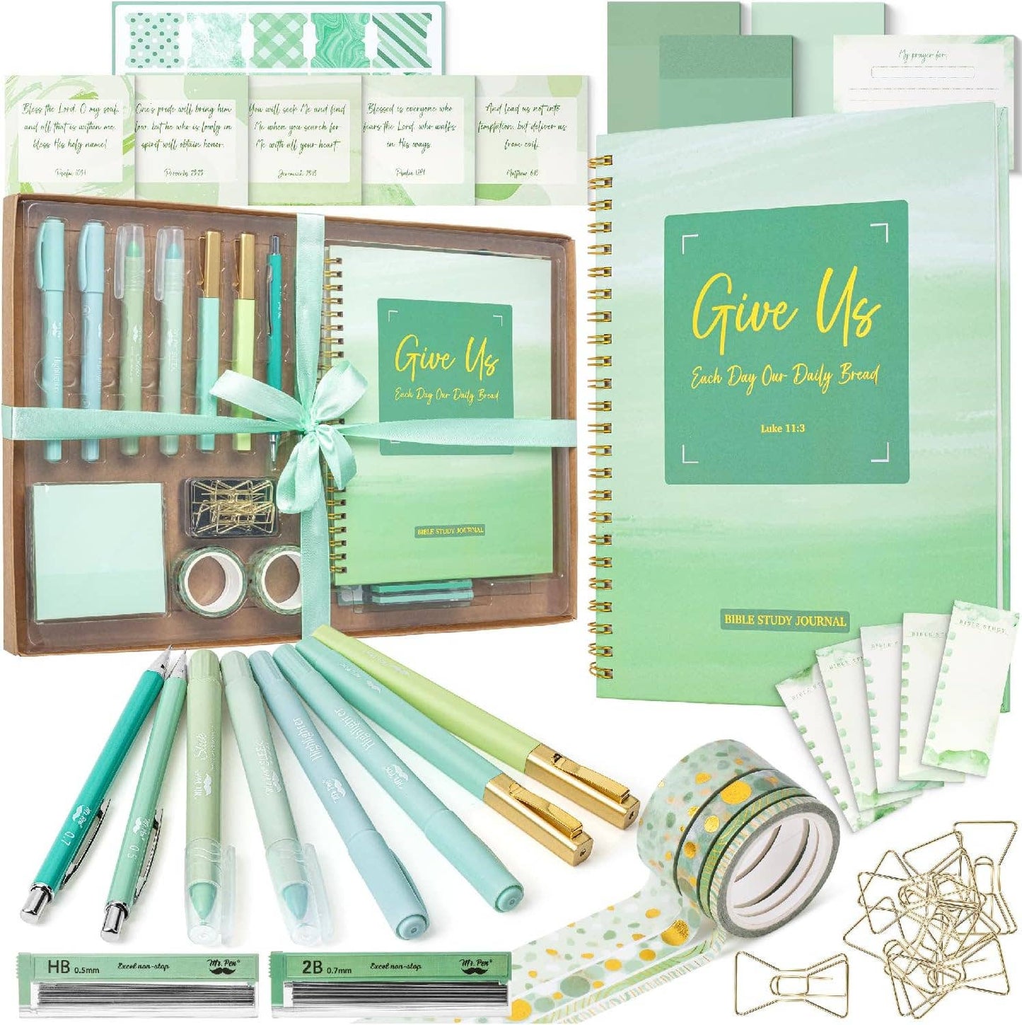 Pink Bible Journaling Kit, Bible Highlighters and Pens No