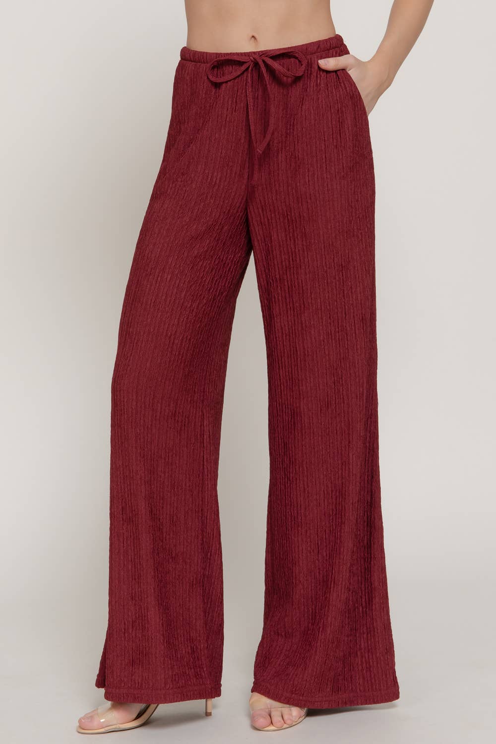 Crinkle Pants Wine