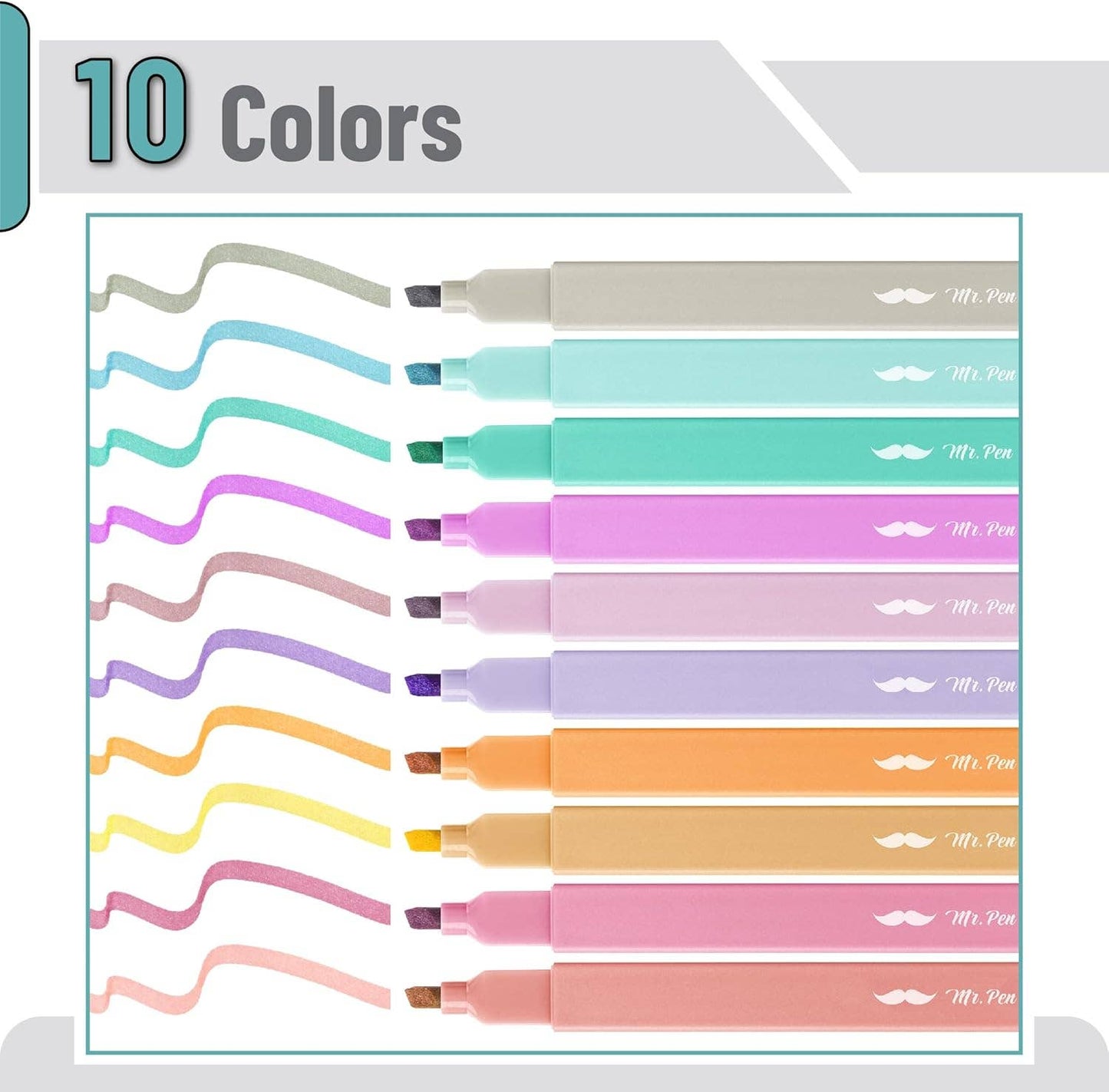 Aesthetic Bible Highlighters 10 Pack Candy Colors