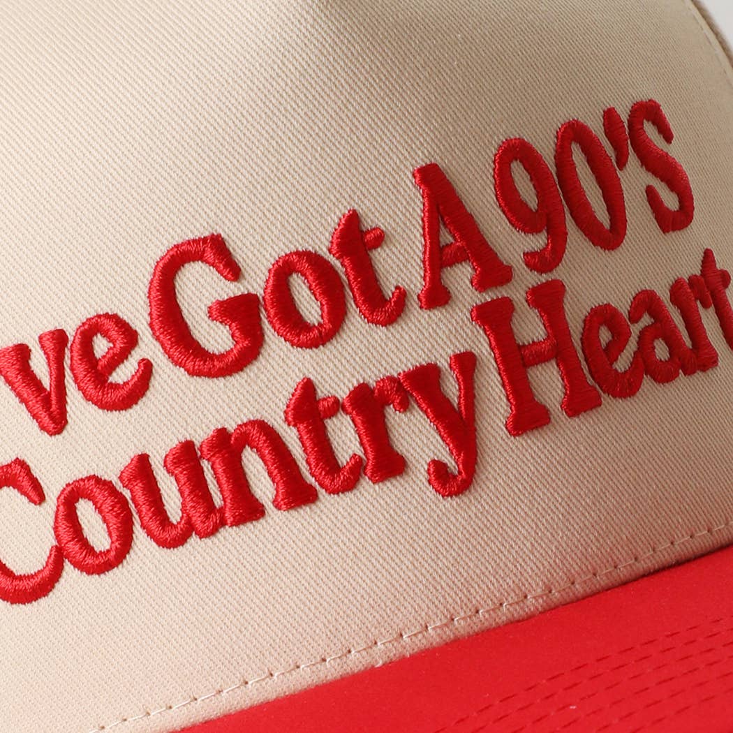 "I've Got A 90's Country Heart" Trucker Hat