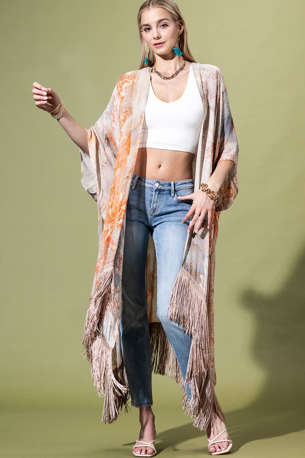 Long Fringe Cardigan