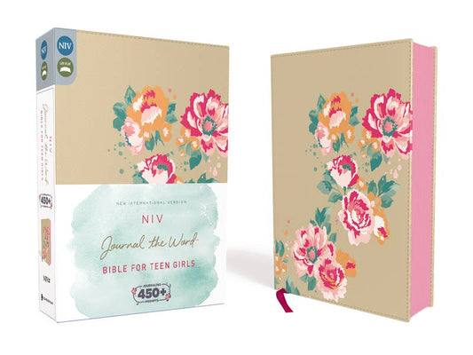 NIV Journal the Word Bible for Teen Girls Gold/Floral