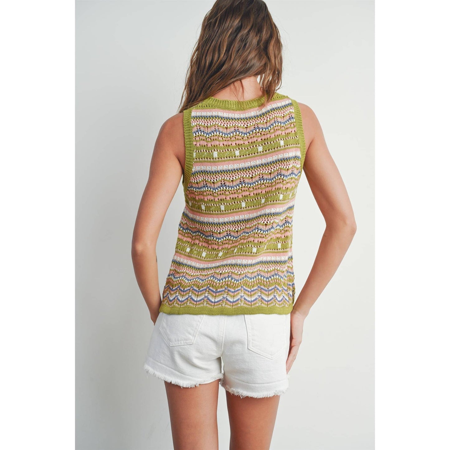 Geo Pattern Knit Top
