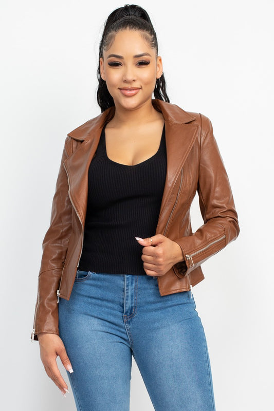 Faux Leather Jacket