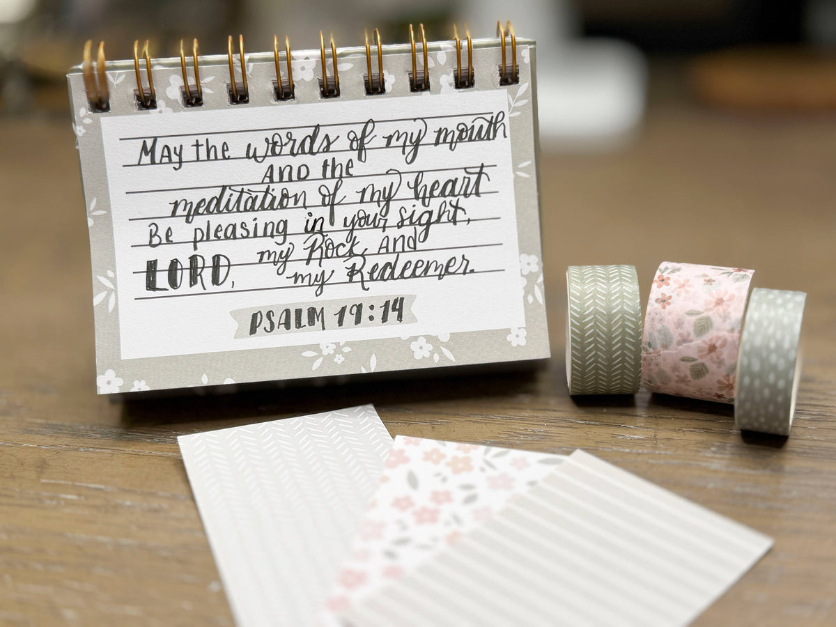 Plaid Scripture Verse Memory Journal
