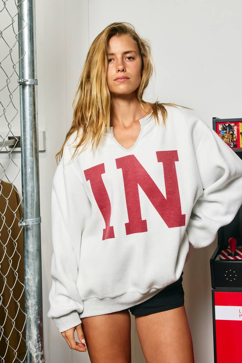 INDIANA/IN Reversible Varsity Sweatshirt