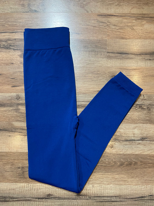 Fleece Lined Leggings Royal Blue