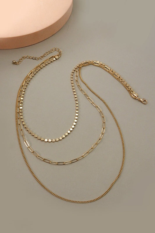 Gold Multi Chain Layer Necklace