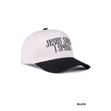 Jesus Saves I Spend-Black Cap