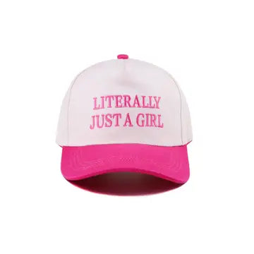 Literally Just A Girl-Pink Cap