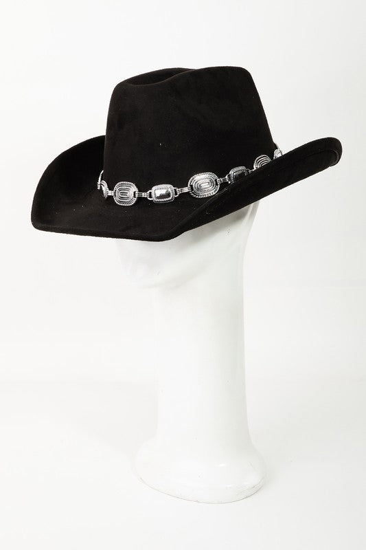 Round disc cowboy hat