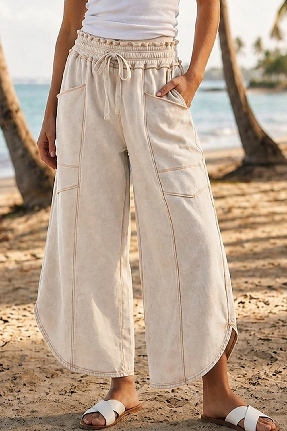 Tulip Mineral Wash Relaxed Pocket Pants