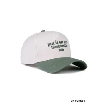 Put it on my husband's tab-Green Cap