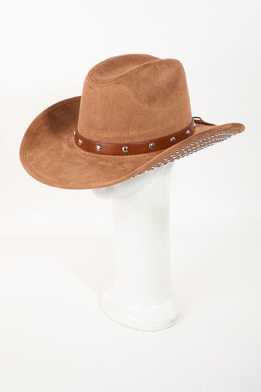 Studded Brim Cowboy Hat