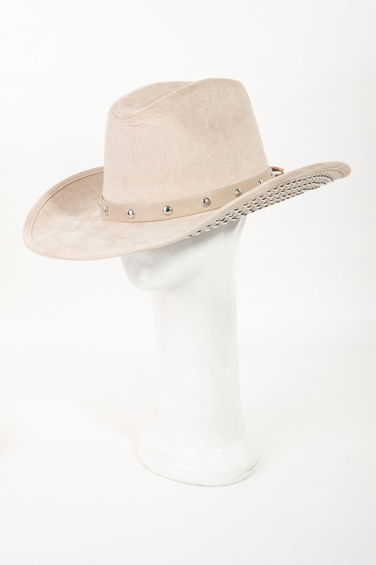Studded Brim Cowboy Hat